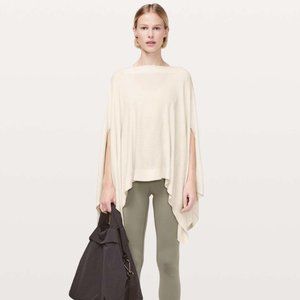 Lululemon | Flow Forward Cape | Soft Ivory | One Size